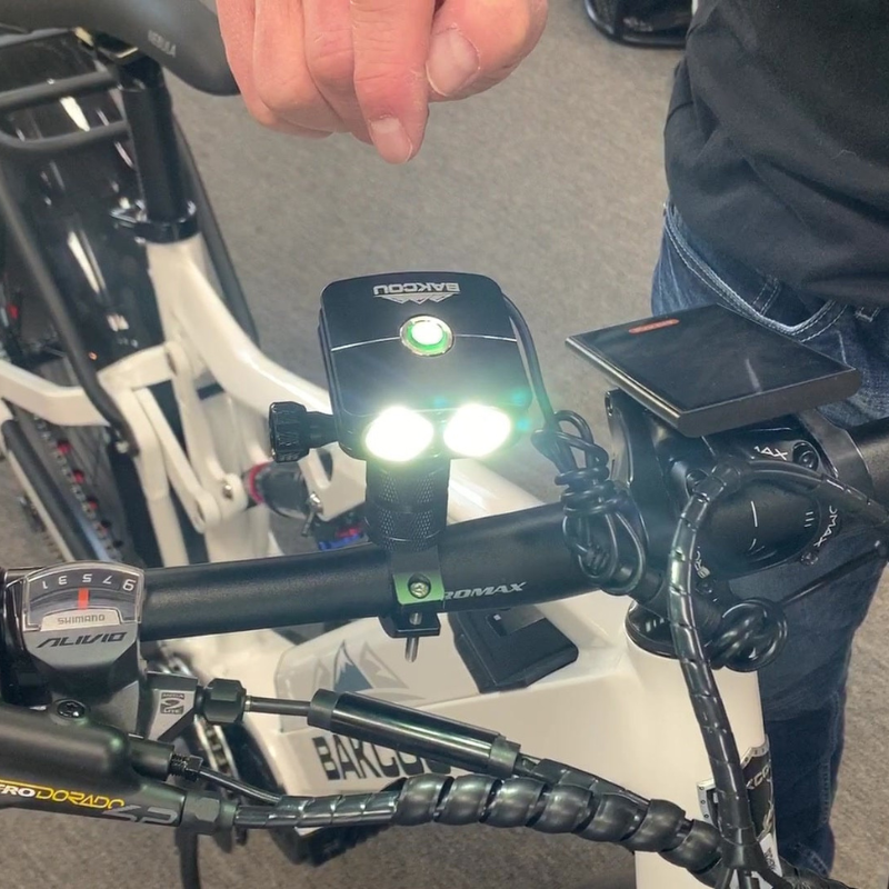 Bakcou 2200 Lumen GoPro Mount Electric Bike Headlight